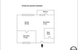De vanzare 2 camere semidecomandate, 60.5 mp utili, zona strazii Mircea Eliade