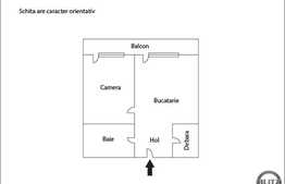 Apartament 2 camere, decomandat, 51 mp plus terasa de 15 mp, zona strazii Porii!