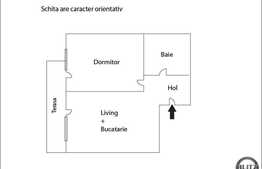Apartament 2 camere, decomandat, 51 mp plus terasa de 15 mp, zona strazii Porii!