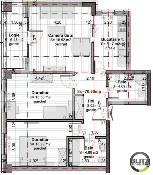 Apartament de vânzare 3 camere Gheorgheni - 5708AV | BLITZ Cluj-Napoca | Poza2