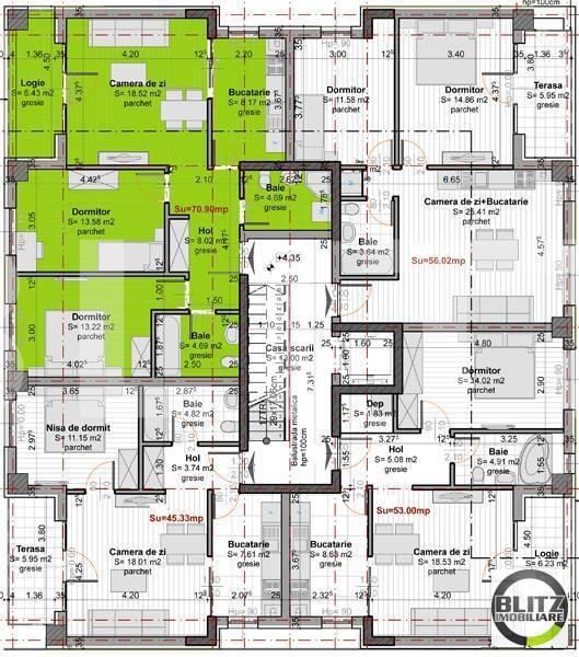 Apartament de vânzare 3 camere Gheorgheni - 5708AV | BLITZ Cluj-Napoca | Poza3