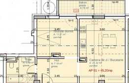  Apartament 2 camere, 45 mp, balcon, parcare,zona Lidl