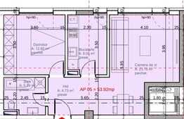 2 camere, 54 mp, decomandat, semifinisat, zona Lidl, cartier Buna Ziua