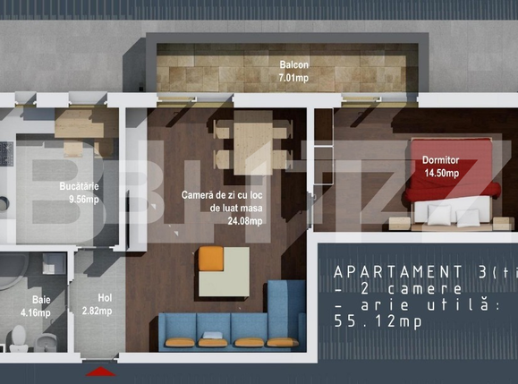 Apartament de vânzare 2 camere Baciu - 57317AV | BLITZ Cluj-Napoca | Poza1
