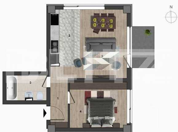 Apartament de vânzare 2 camere Europa - 57325AV | BLITZ Cluj-Napoca | Poza1