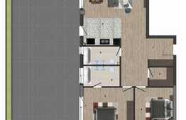 Apartament 3 camere, 94mp, terasa 142mp, cartier Europa!