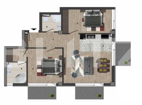 Apartament de vânzare 3 camere Europa - 57343AV | BLITZ Cluj-Napoca | Poza1