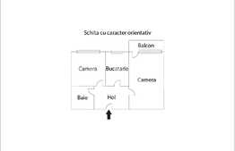 Apartament 2 camere decomandate,balcon,etaj intermediar !