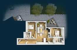 Apartament 3 camere, 73.48 mp, semifinisat, zona Centrala