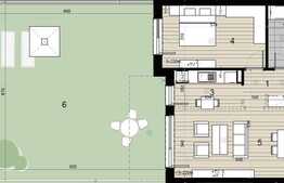 Apartament 2 camere, terasa de 70 mp, zona semicentrala