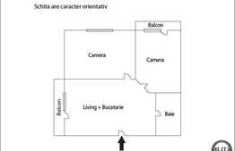 Vanzare 3 camere, 53 mp plus 2 balcoane, zona Sesul de Sus! Loc de parcare!