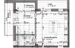 Apartament in imobil nou, 2 camere, terasa, zona Mega Image - Eremia Grigorescu