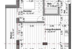 Apartament in imobil nou, 2 camere, terasa, zona Mega Image - Eremia Grigorescu