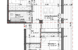 Apartament in imobil premium, 3 camere, etaj retras, terasa de 66 mp, zona Mega Image - Eremia Grigorescu