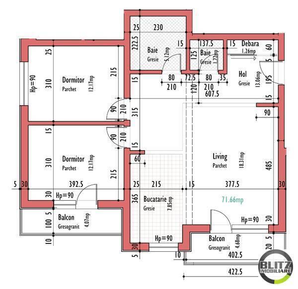 Apartament de vânzare 3 camere Europa - 5799AV | BLITZ Cluj-Napoca | Poza1