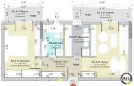 Vanzare apartament cu 2 camere, 50 mp utili,constructie noua, zona Piata Marasti