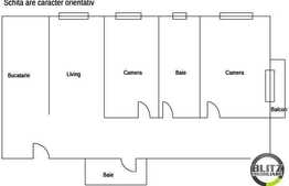 3 camere de vanzare, 84 mp utili, zona Piata Marasti in constructie noua
