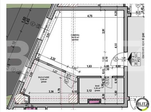 Garsonieră de vânzare Marasti - 5804AV | BLITZ Cluj-Napoca | Poza1