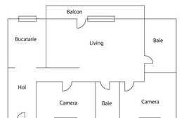 Vanzare 3 camere, 65 mp in zona Kaufland, partial mobilat