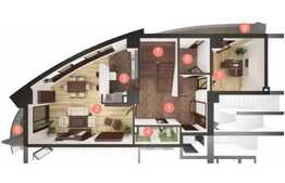 Penthouse pe doua niveluri, 200.55 mp, zona Piata Flora! 