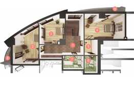 Penthouse pe doua niveluri, 200.55 mp, zona Piata Flora! 