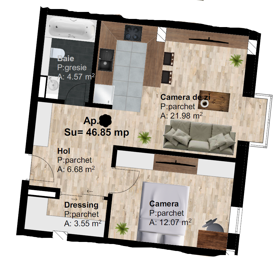 Apartament de vânzare 2 camere Marasti - 58496AV | BLITZ Cluj-Napoca | Poza1