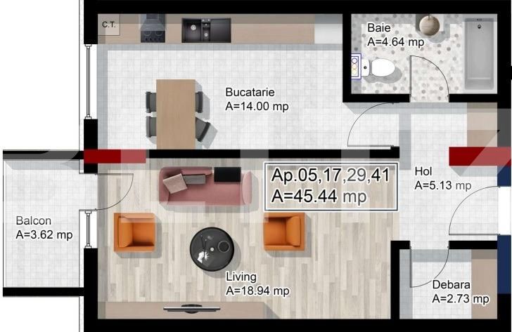 Apartament de vânzare 2 camere Dambul Rotund - 58565AV | BLITZ Cluj-Napoca | Poza7