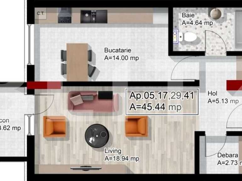 Apartament de vânzare 2 camere Dambul Rotund - 58565AV | BLITZ Cluj-Napoca | Poza1