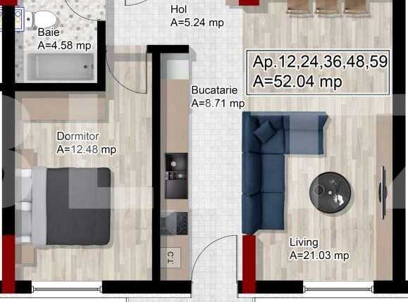 Apartament de vânzare 2 camere Dambul Rotund - 58566AV | BLITZ Cluj-Napoca | Poza1