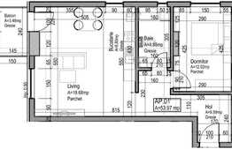 Vanzare 2 camere, 53.97 mp, etaj intermediar, imobil NOU