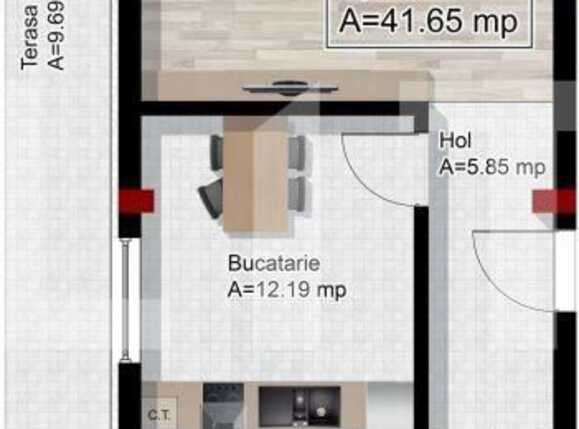 Apartament de vânzare 2 camere Dambul Rotund - 58570AV | BLITZ Cluj-Napoca | Poza1