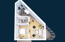 Apartament 2 camere, 57.32mp, imobil NOU!