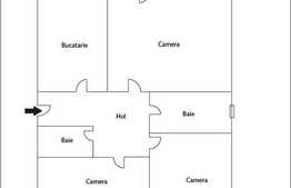 3 camere, decomandat in zona strazii Jiului, parter inalt