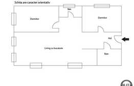 Apartament 3 camere, 68 mp utili, decomandat, semifinisat, zona Gradina Botanica