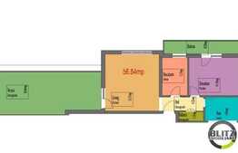 Apartament 2 camere, decomandat, 57 mp, semifinisat, zona Polus