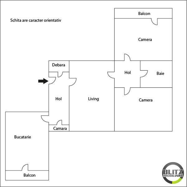 Apartament de vânzare 3 camere Grigorescu - 5930AV | BLITZ Cluj-Napoca | Poza1