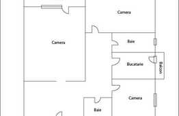 De vanzare 3 camere, decomandat, 79 mp la cateva minute de Billa