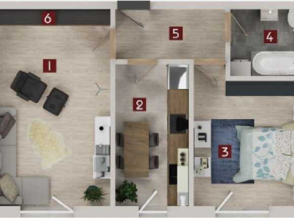 Apartament de vânzare 2 camere Tractorul - 59469AV | BLITZ Brașov | Poza2