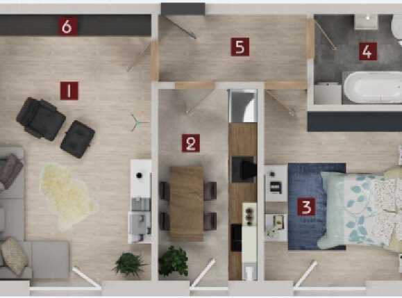 Apartament de vânzare 2 camere Tractorul - 59472AV | BLITZ Brașov | Poza2