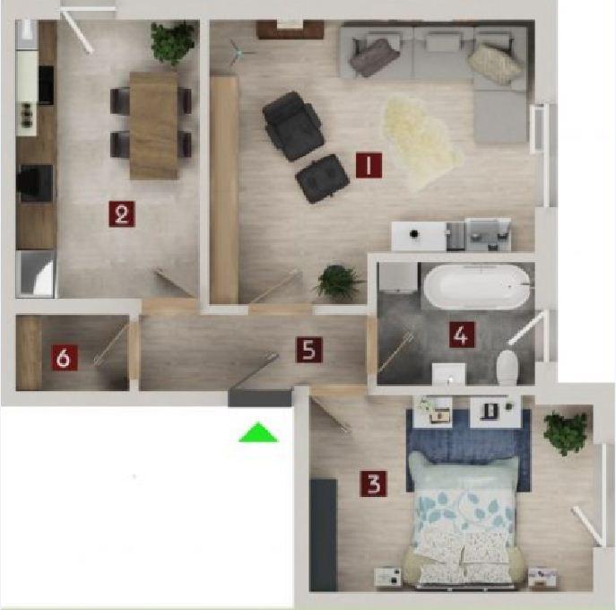 Apartament de vânzare 2 camere Tractorul - 59473AV | BLITZ Brașov | Poza2