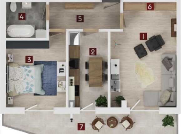 Apartament de vânzare 2 camere Tractorul - 59475AV | BLITZ Brașov | Poza2