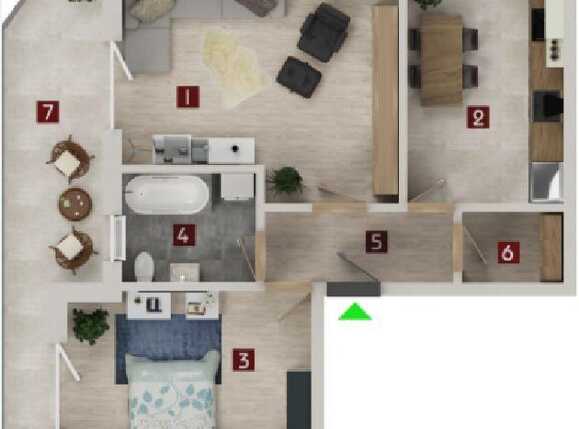 Apartament de vânzare 2 camere Tractorul - 59480AV | BLITZ Brașov | Poza2