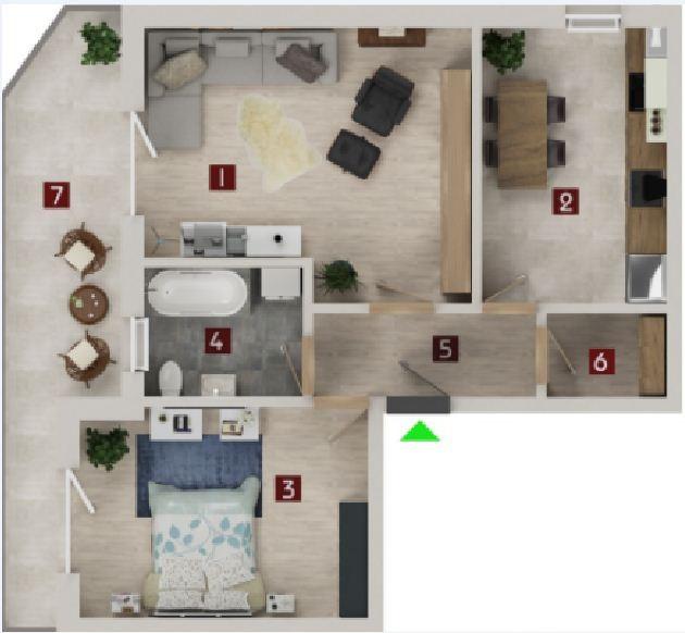 Apartament de vânzare 2 camere Tractorul - 59480AV | BLITZ Brașov | Poza2