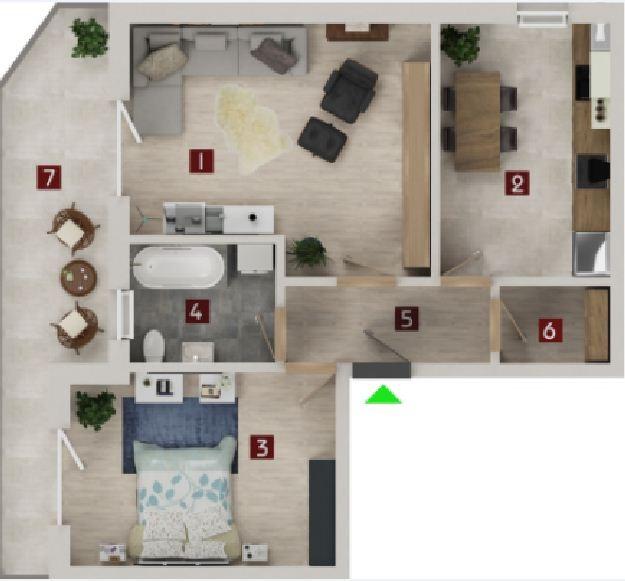 Apartament de vânzare 2 camere Tractorul - 59481AV | BLITZ Brașov | Poza4