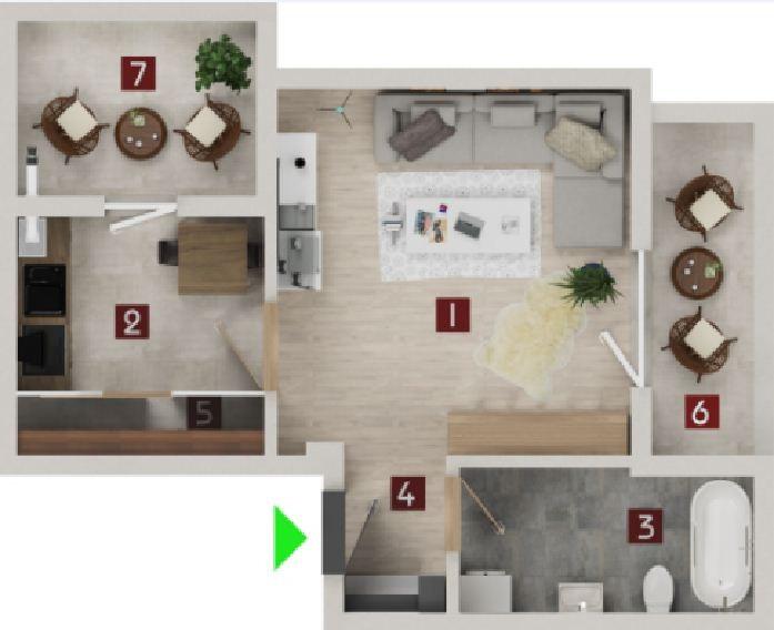 Garsonieră de vânzare Tractorul - 59482AV | BLITZ Brașov | Poza2