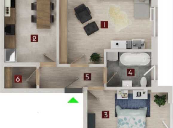 Apartament de vânzare 2 camere Tractorul - 59485AV | BLITZ Brașov | Poza2