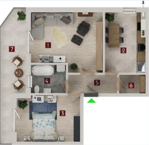 Apartament de vânzare 2 camere Tractorul - 59486AV | BLITZ Brașov | Poza2