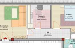 Vanzare 2 camere, 51.94 mp utili, 2 terase! Optional parcare!