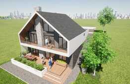 Casa individuala, 170 mp utili, 450 mp teren  