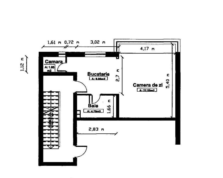 Garsonieră de vânzare Baciu - 59717AV | BLITZ Cluj-Napoca | Poza1